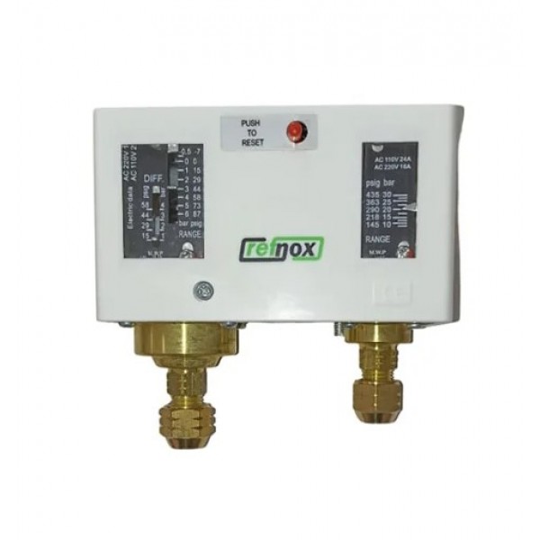 Refnox RPC-115 Çiftli Otomatik Reset Presostat 026BF1004