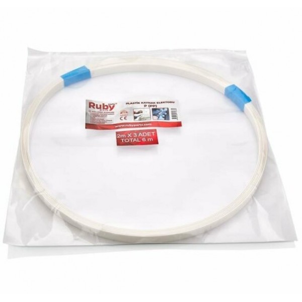 200179 - PP GENİŞ BEYAZ PLASTİK KAYNAK ÇUBUK 3x2 METRE